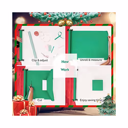 2 Pcs Tabletop Gift Wrapping Tool, Christmas Wrapping Tape Dispenser