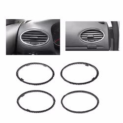 4Pcs Car Dashboard Air Conditioner Air Vent Frame for Focus,A