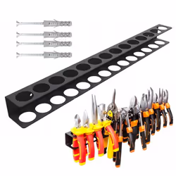 Heavy-Duty Wall-Mounted Tool Organizer - Metal Screwdriver Holder