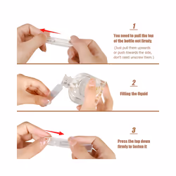 60PCS 5Ml Mini Bottle, Mini Clear Plastic Bottle Empty
