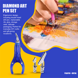 Ergonomic Diamond Art Painting Pen, Diamond Art Accessories Blue