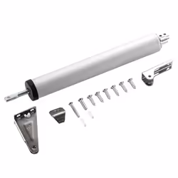 Simple Door Closer Silent Pneumatic Hydraulic Buffer Automatic silver