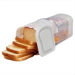 Bread Box Plastic Fresh-Keeping Toast Storage Holder with Lid,A