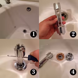Tub Drain Remover Drain Remover Tool Zinc Alloy Wrench for Bathroom