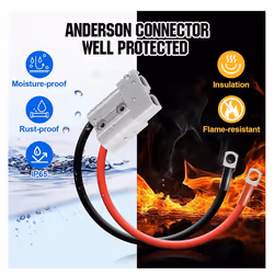 Electric Forklift Charging Plug with 50A 8Awg Connector Line