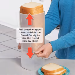 Bread Box Plastic Fresh-Keeping Toast Storage Holder with Lid,D