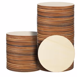 36 Pcs 4 Inch Wood Circles Unfinished Round Wooden Discs