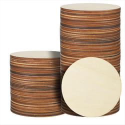 36 Pcs 4 Inch Wood Circles Unfinished Round Wooden Discs