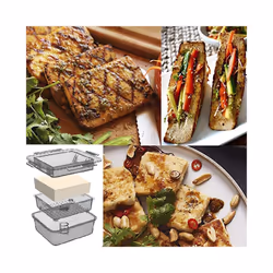 Tofu Press 3-Layer Tofu Press Built-in Drainage Water Removing Tool