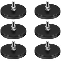 Rubber Coated Magnets,Neodymium Magnet Base,Strong Magnets Hold 6PCS
