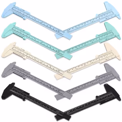 10Pcs 150mm Plastic Caliper Sliding Gauge for Student Office 5 Colors