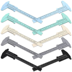 10Pcs 150mm Plastic Caliper Sliding Gauge for Student Office 5 Colors