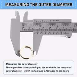 10Pcs 150mm Plastic Caliper Sliding Gauge for Student Office 5 Colors