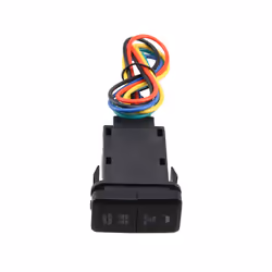 2Pcs 12VCar Dual LED Light Bar Blue/Green On-Off Push Switch Button