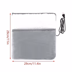 USB Charging Electric Foot Heating Pad Universal Soft Plush Washable