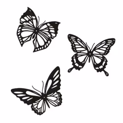 3Pcs Butterfly Metal Wall Decor Farmhouse Home Office Bedroom Decor