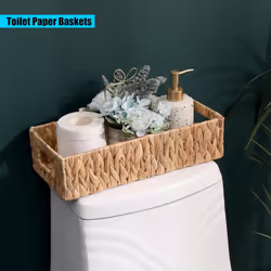Wicker Storage Basket Water Hyacinth Basket, Storage Basket