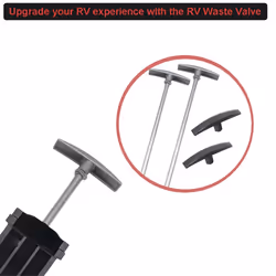 2Pcs RV Waste Valve Extension Tubes,9 Inch Long RV Sewer Hose Kit
