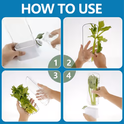 Fresh Herb Keeper for Refrigerator,For Fridge-Herb Saver for Cilantro