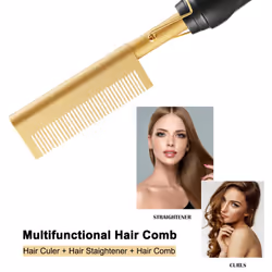 Hair Straightener Curling Iron Hair Curler Comb Hair Tools,EU Plug