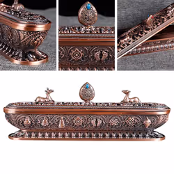 Tibet Incense Burner Antique Handmade Incense Stick Holder Crafts B