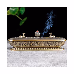 Tibet Incense Burner Antique Handmade Incense Stick Holder Crafts B