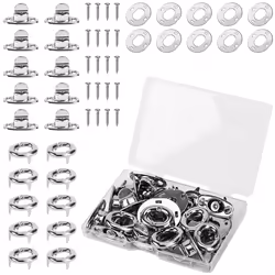 10Sets Marine Grade Twist Lock Fasteners Turn Button Eyelet