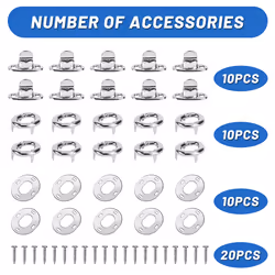 10Sets Marine Grade Twist Lock Fasteners Turn Button Eyelet