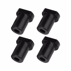 4Pcs Bench Dog Clamp for T-Track Planer Plug 20mm Dog Hole (Black)
