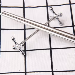 4 Pcs Zinc Alloy Chopsticks Stand Metal Craft Decoration (Silver)