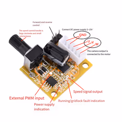BLDC 3-Phase Brushless Motor Driver DC5V-15V Motor Speed Controller