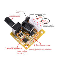 BLDC 3-Phase Brushless Motor Driver DC5V-15V Motor Speed Controller