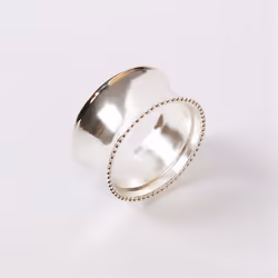 4PCS Napkin Rings, Napkin Holder Ring, for Wedding,Silver