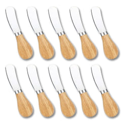 10Pcs Cheese Spreader Knives, Stainless Steel Cheese Knife Set