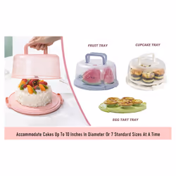 Cake Box Cupcake Holder with Lid Transparent Cake Transparent Box ,A