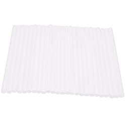 50 Pieces Plastic White Cake Rods(0.4 Inch Diameter 9.5 Inch Length)