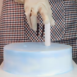 50 Pieces Plastic White Cake Rods(0.4 Inch Diameter 9.5 Inch Length)