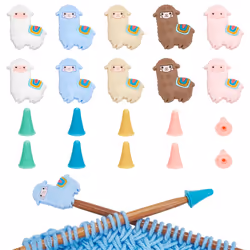 10 Pcs Alpaca Shape Knitting Needle Stoppers