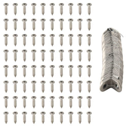 40PCS L Bracket Corner with 80PCS Screws, for Wood Furniture Cabinet