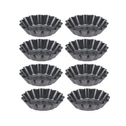 Tart Quiche Flan Pan Mold Muffin Cup Pie Pizza Cake Mold 8Pcs
