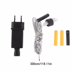 AA AAA Battery Power Supply Adapter for LED Lamp Toys Radio,EU Plug