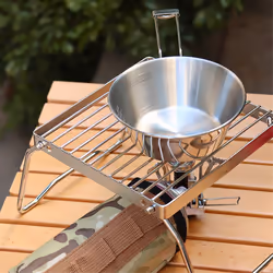 Folding Campfire Grill Portable StainlessSteel Camping Grill Grate