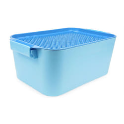 Building Block Storage Box Children's Toy Building Block Box-Blue
