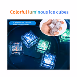 12Pcs Multi Color Flashing Glow in the Dark LED for Drinking