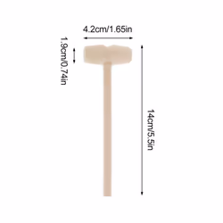 30PCs Mini Wooden Hammer for Lobster Crab and Other Shellfish,Solid