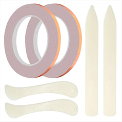 2 Rolls Copper Backed Copper Foil Tape For Stained Glass Making 6Mm