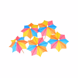 144PCS Drink Umbrella Mix Color Cocktail Decoration Cocktail Umbrella