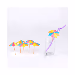 144PCS Drink Umbrella Mix Color Cocktail Decoration Cocktail Umbrella