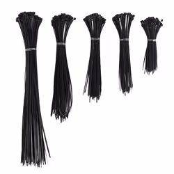 500PCS Cable Ties Black Heavy Duty Zip Ties 2.5 x 100mm, 2.5 x 150mm