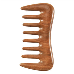 Wide Tooth Hair Comb - Natural Wood Comb for Curly Hair